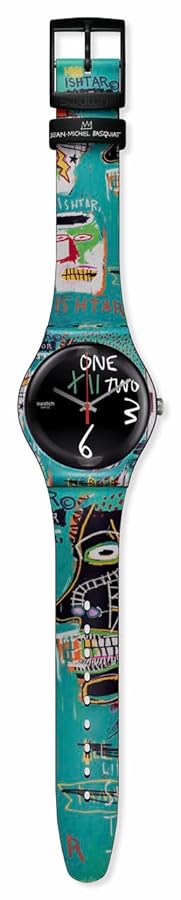 Amazon.com: Swatch Ishtar by Jean-Michel Basquiat Reloj de